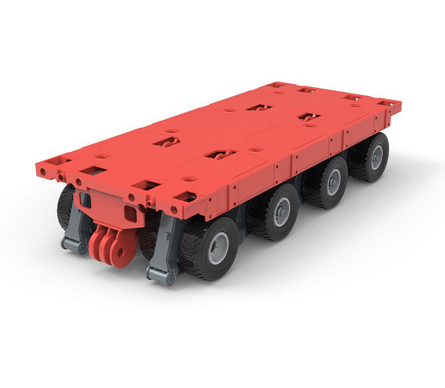 Pengangkut modular KTSP-4 dengan 4 gandar (SPMT)
