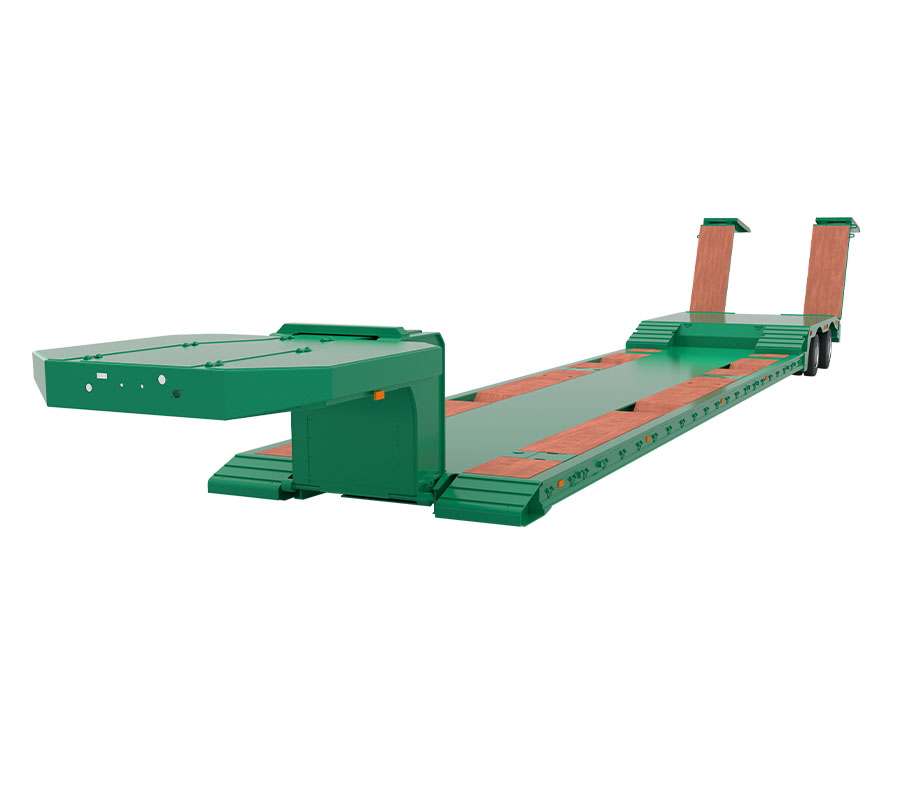 Semi-trailer Pengangkutan Kenderaan LT-3 dengan Ramp