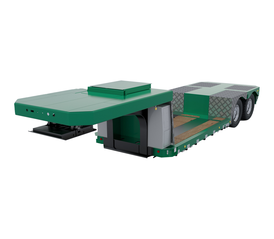 LT-PI1 Rendah Flatbed Precision Instrumen Pengangkutan Semi-Trailer